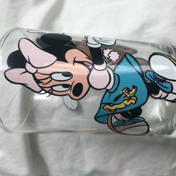 MICKEY & MINNIE MOUSE DECAL GLASS SET - Picture 2 of 4